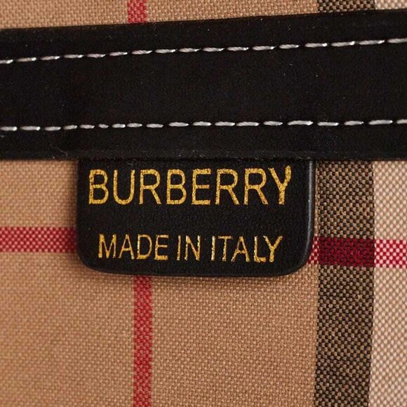 Burberry Beige Canvas Heritage Medium Tote Bag - Picture 11 of 12